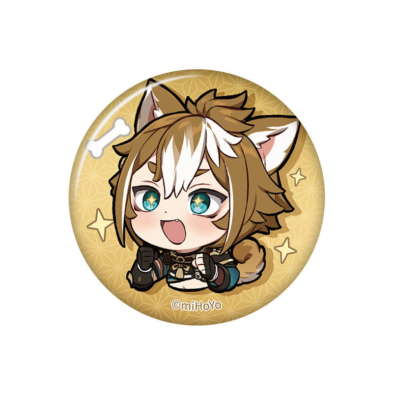 Genshin Impact Badge Inazuma City Q Version Emoji Themed Series
