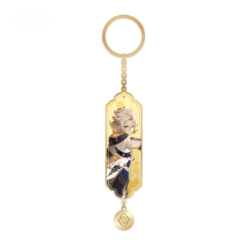 Genshin Impact Character Metal Drop Glue Pendant