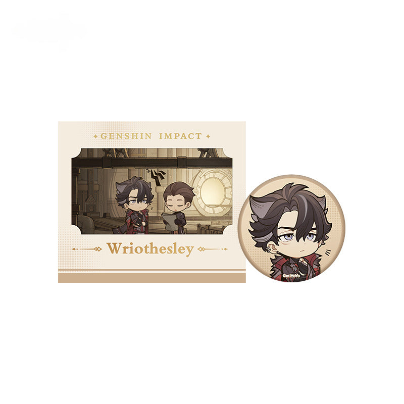 Genshin Impact Badge Transparent Card Set Washi Tape Clean! Battle Series
