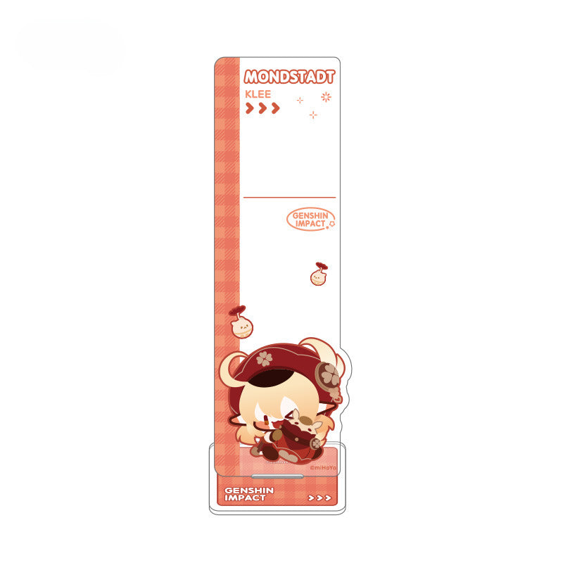 Genshin Impact Q Version Post-it Note Holder