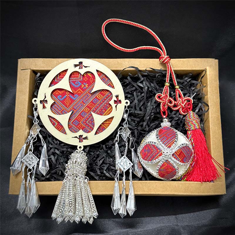 Embroidered Ball & Magnet Set – Traditional Guangxi Craft, Intangible Cultural Heritage Collection