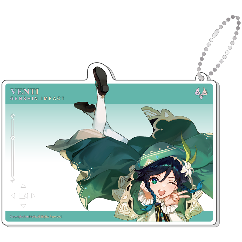 Genshin Impact Character Acrylic Group Photo Card Anniversary Celebration Series
