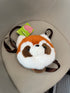High-quality, soft plush texture of the official iPanda red panda series shoulder bag.