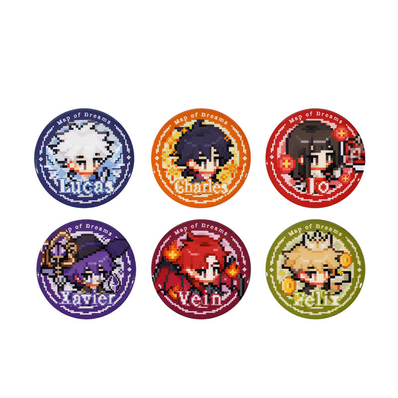 ink Click M.O.D Map of Dreams Mini Tinplate Badge Blind Box