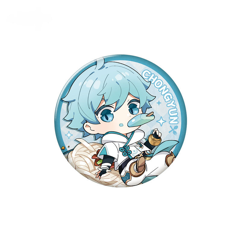 Genshin Impact Character Badge Yummy Party Theme