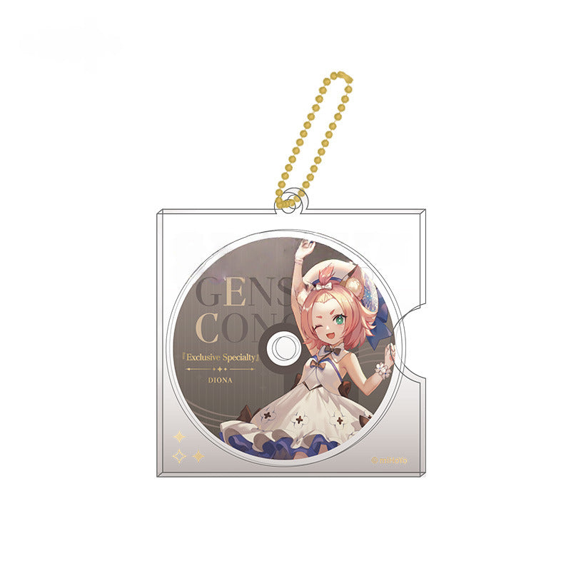 Genshin Impact Character CD Style Pendant Concert Theme