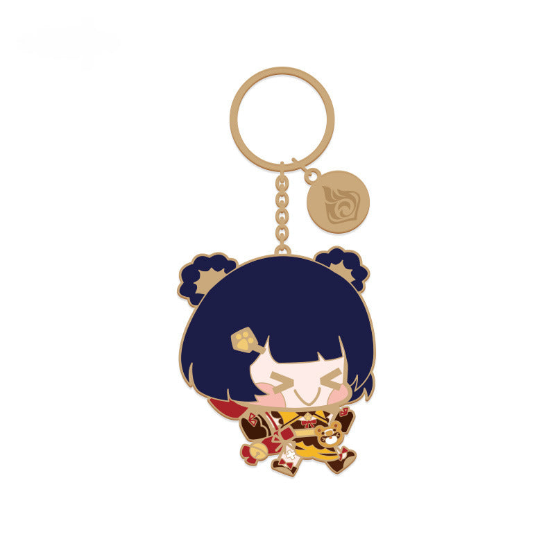Genshin Impact Q Version Character Metal Pendant