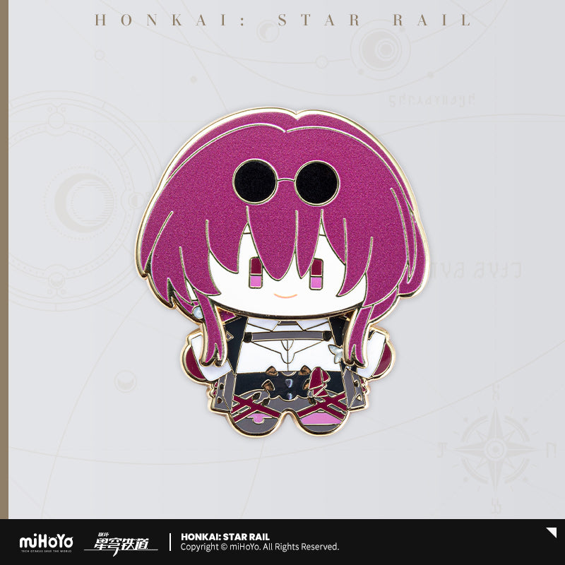 Honkai: Star Rail Shaking Metal Badge Chibi Doll Series