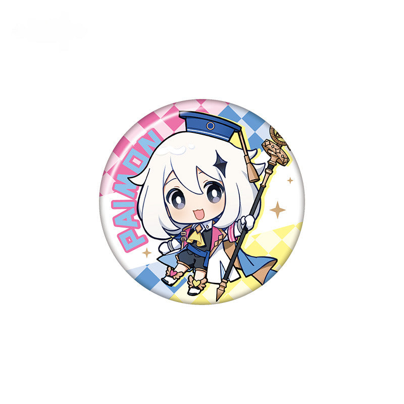 Genshin Impact Badges Pillow Acrylic Pendant 2023 Offline Exhibition Series