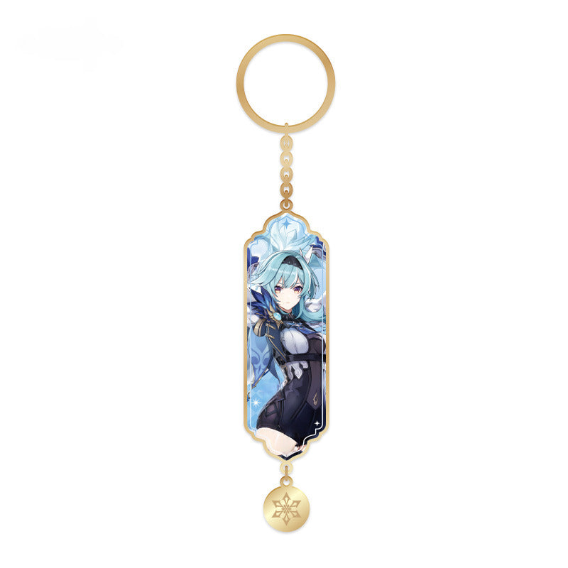 Genshin Impact Character Metal Drop Glue Pendant