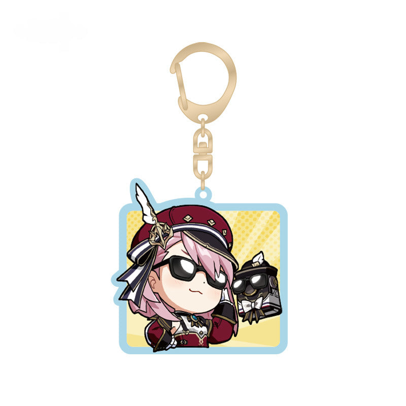 Genshin Impact Acrylic Pendant Q Version Emoticon Series