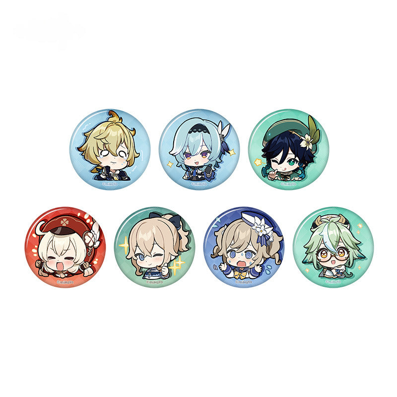 Genshin Impact Badge Mondstadt Q Version Emoji Themed Series