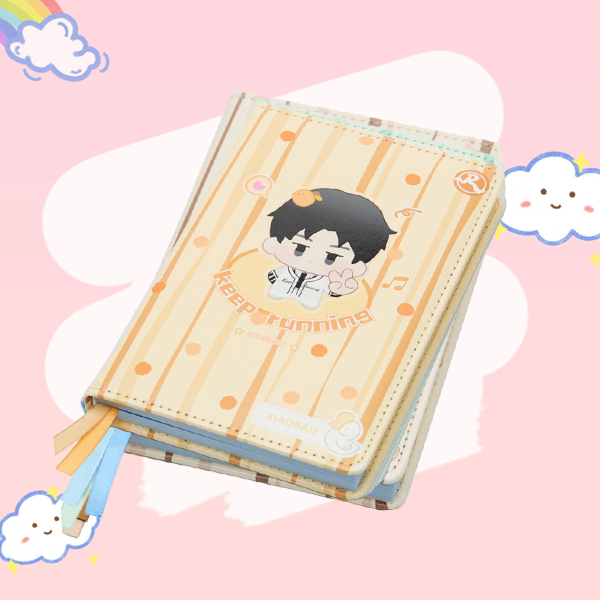 ZJSTV Keep Running Benben Pocket Journal Notebook