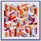Letter-style creative square scarves