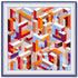 Letter-style creative square scarves