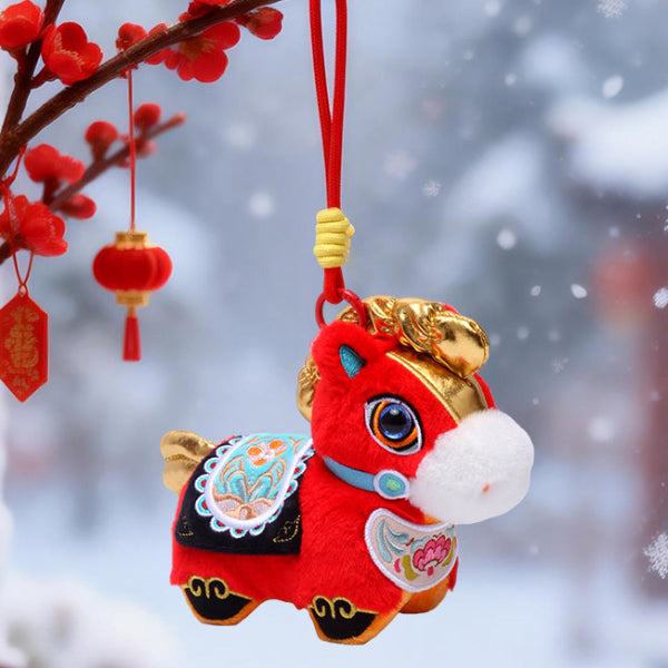 "Golden Mane" Plush Bag Charm