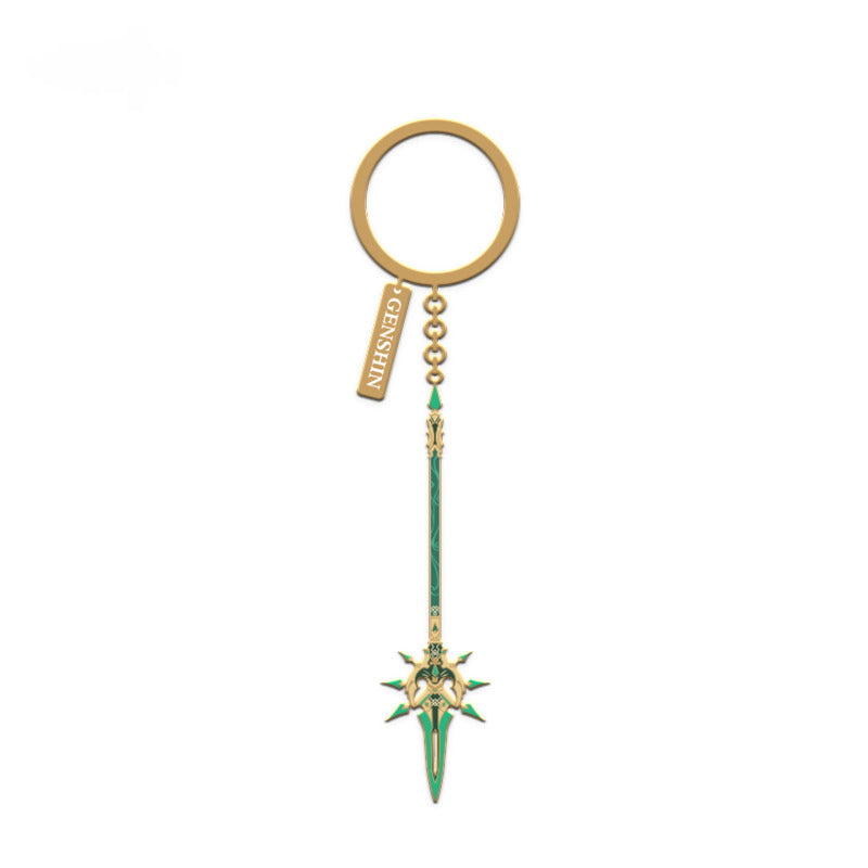 Genshin Impact Metal Weapon Pendant Divine Foresight Series