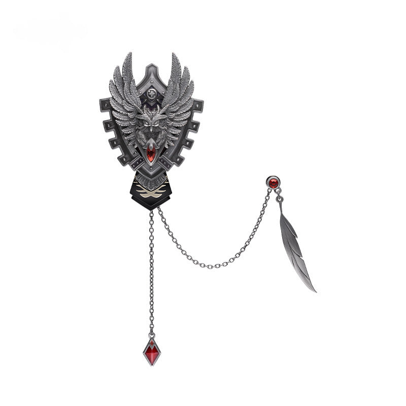 Genshin Impact Badge Standee Stamp Photo Frame Stick-it Storage Cloth Movable Metal Badge Diluc - Glistening Night Banquet Series