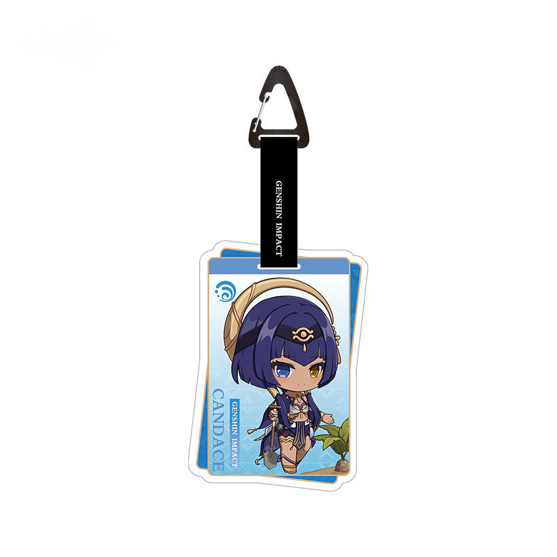 Genshin Impact Chibi Badge Pendant Ornament Teyvat Natural Exploration Journey Series