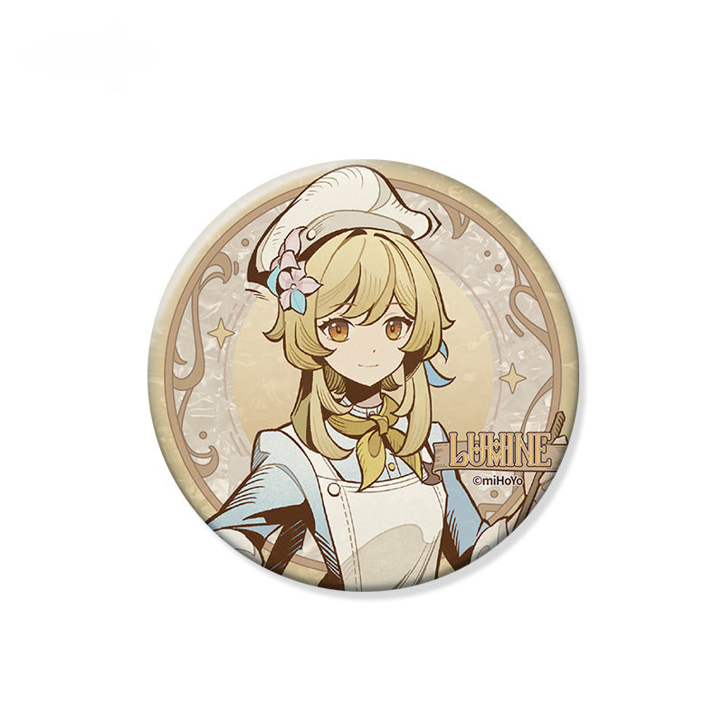 Genshin Impact Badge Standee Fridge Magnet Hunt the Shadow Series