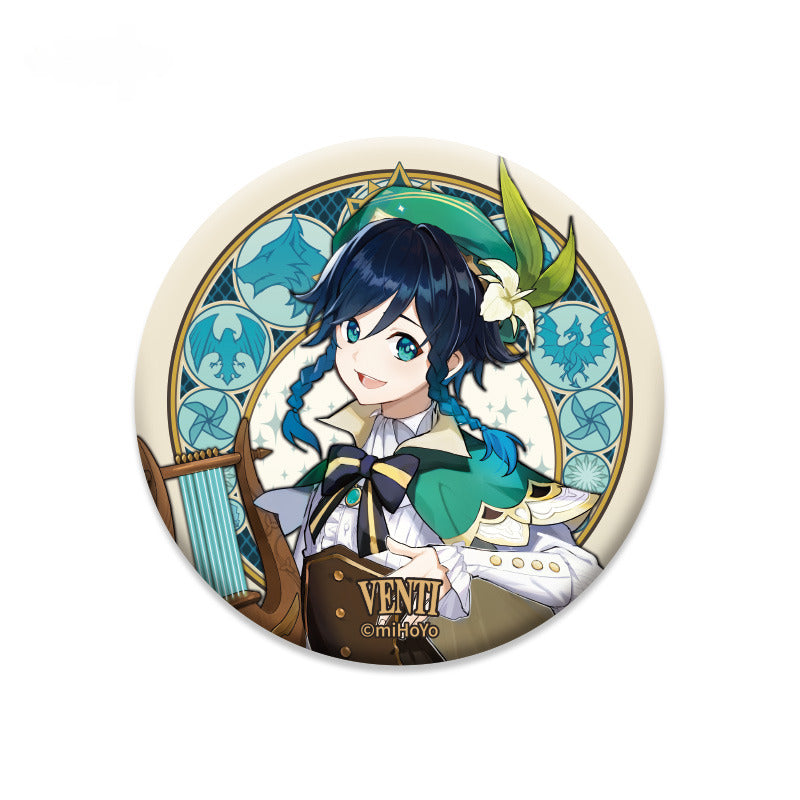 Genshin Impact Badge Mondstadt Theme