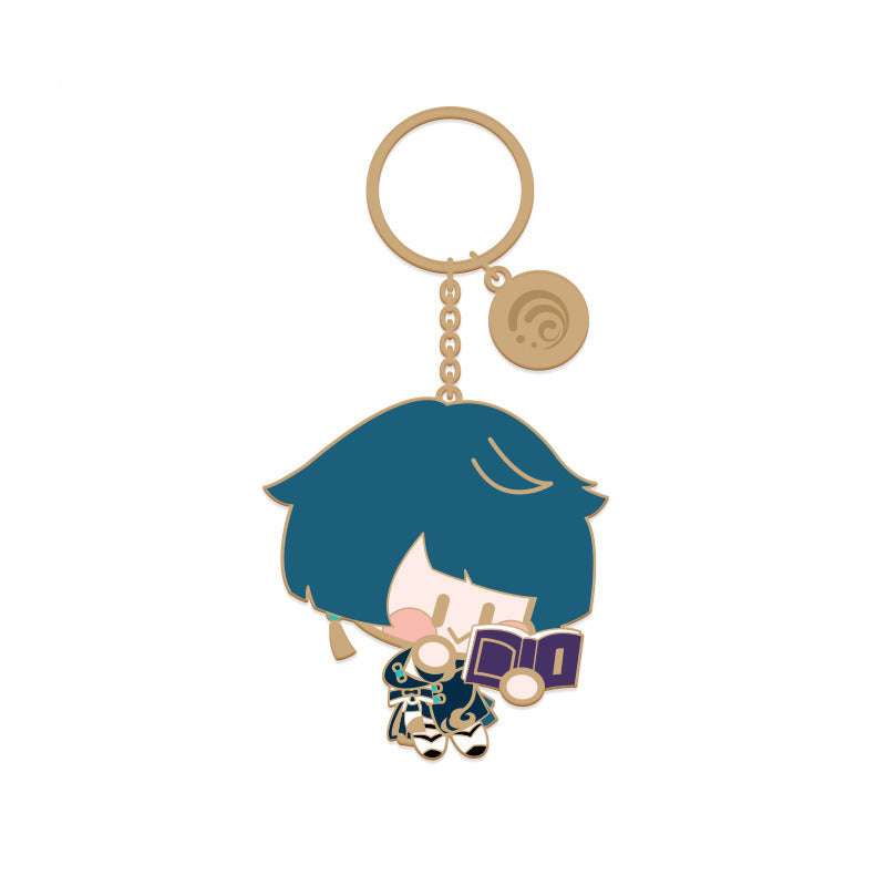 Genshin Impact Q Version Character Metal Pendant