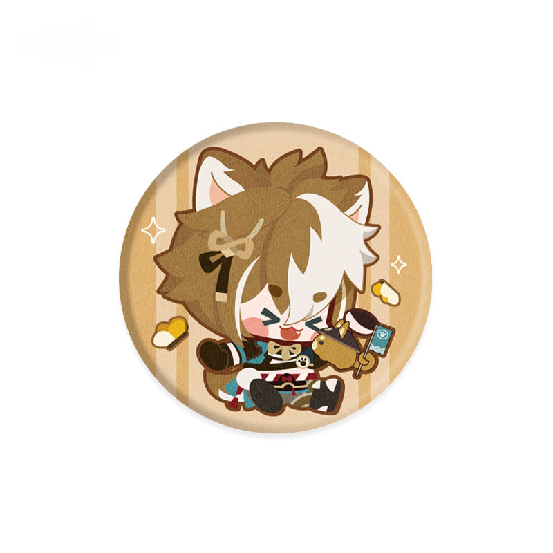 Genshin Impact Chibi Character Plush Badges