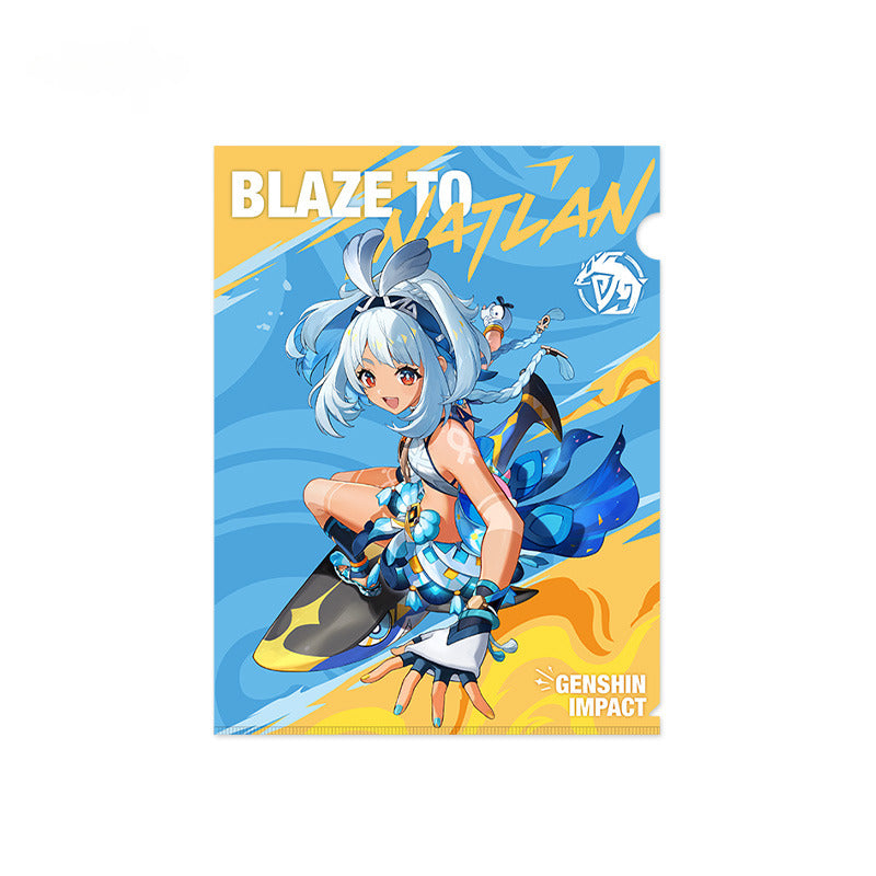 Genshin Impact Badge Standee File Folder Mouse Pad Ornament Blaze to Natlan Series