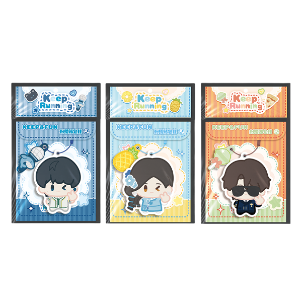 ZJSTV Keep Running KEEP&FUN series Embroidered Patch Bag Charm