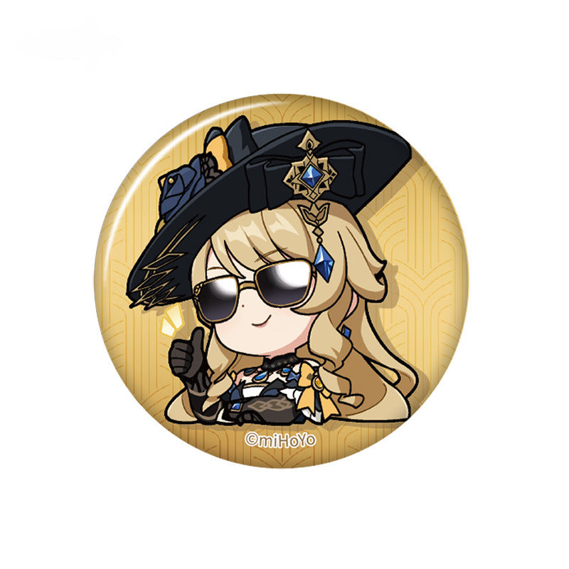 Genshin Impact Badge Q Version Emoticon Series