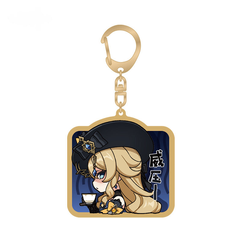 Genshin Impact Acrylic Pendant Q Version Emoticon Series