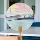 Heritage Marbled Lacquer Fan – Ink Wash Round Hand Fan for Hanfu Photo Props Chinese Classic Gift CPOP4U