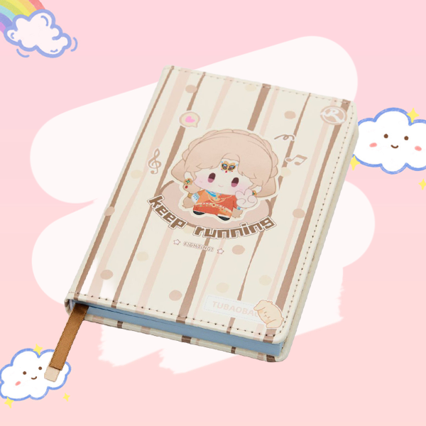 ZJSTV Keep Running Benben Pocket Journal Notebook