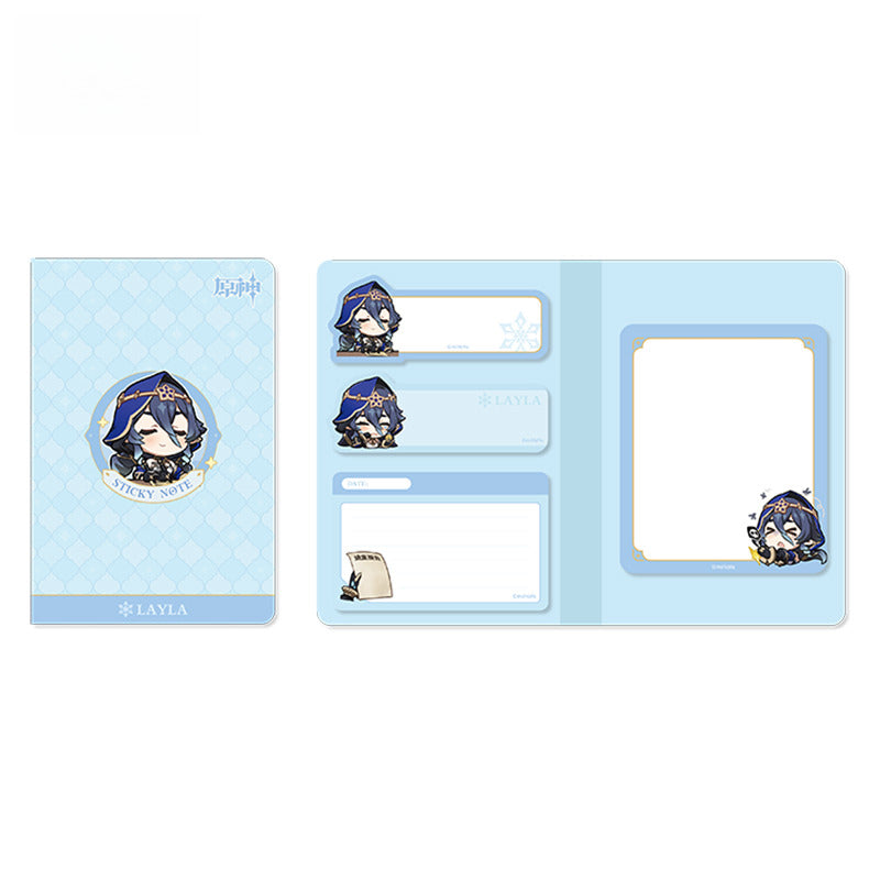 Genshin Impact Chibi Emoticon Notepad Sumeru City Theme