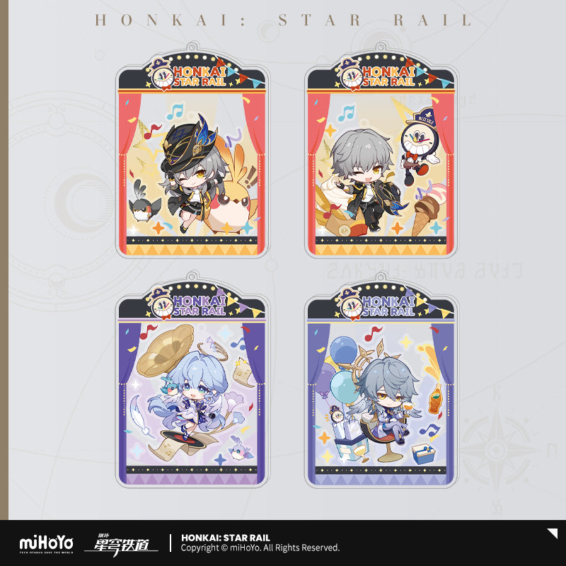 Honkai: Star Rail Chibi Acrylic Bobblehead Keychain Autumn Festival Series