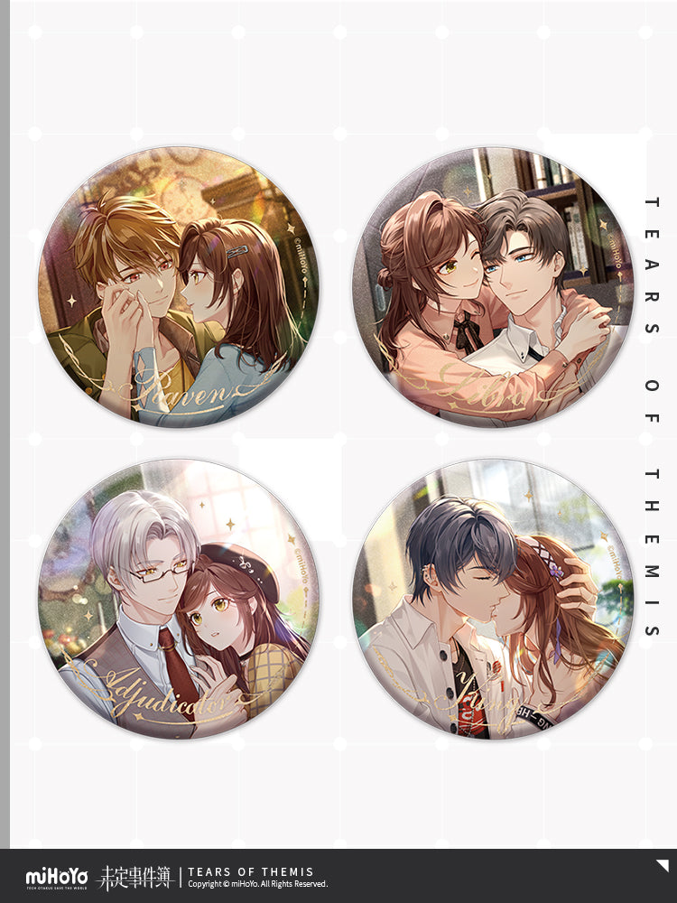 Tears of Themis Tender Whispers Series Tinplate Badge  (Round 2)