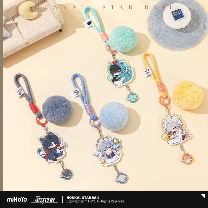 Honkai: Star Rail Chibi Acrylic Pendant Boys' Dormitory Series