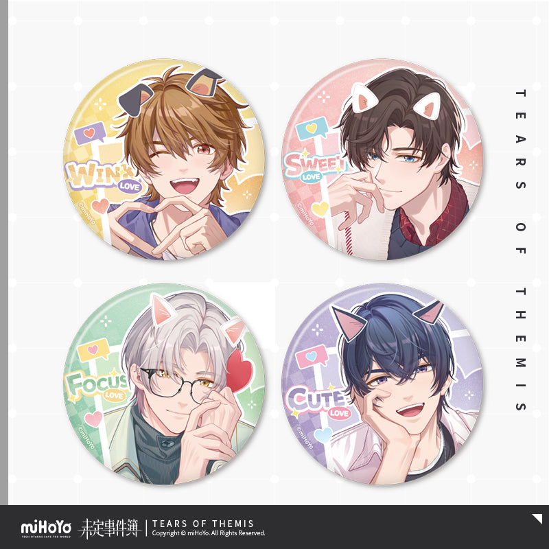 Tears of Themis The First Flutter of Love Series Tinplate Badge
