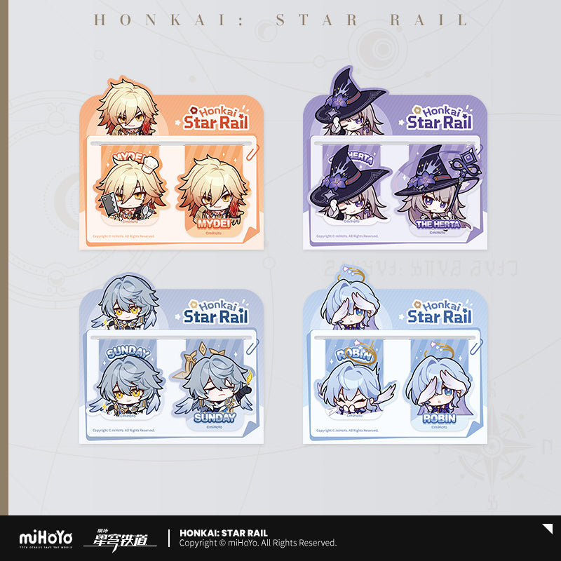Honkai: Star Rail Soft Magnetic Bookmark Set Pom - Pom Exhibition Hall Series