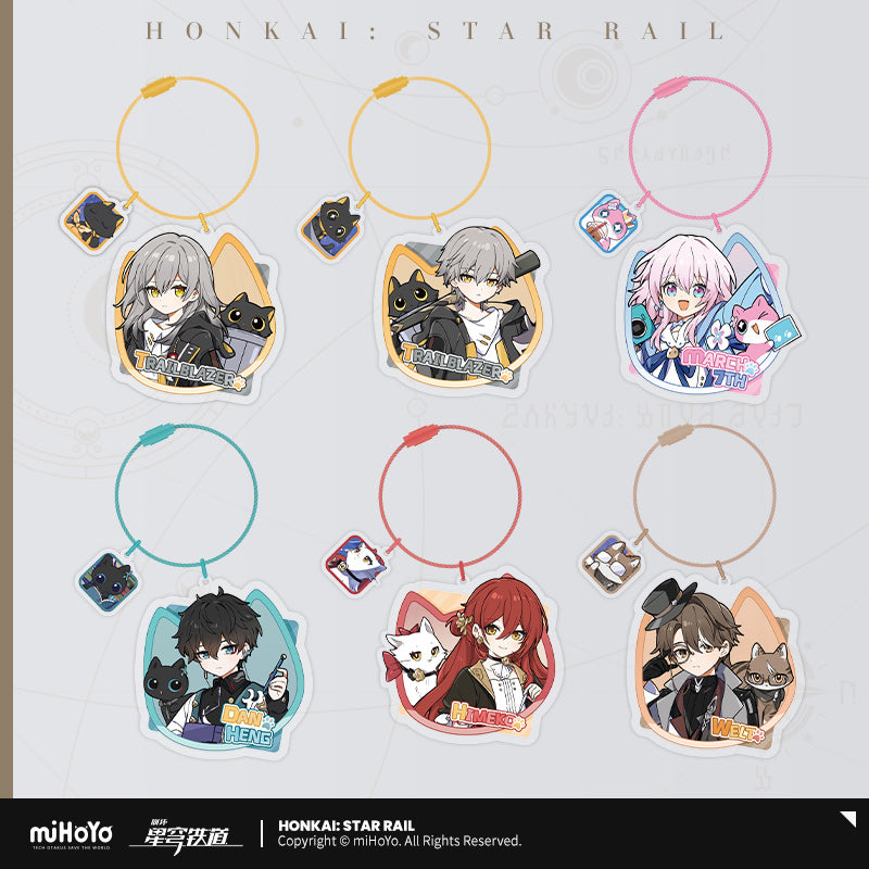 Honkai: Star Rail Acrylic Pendant Little Kitten Series