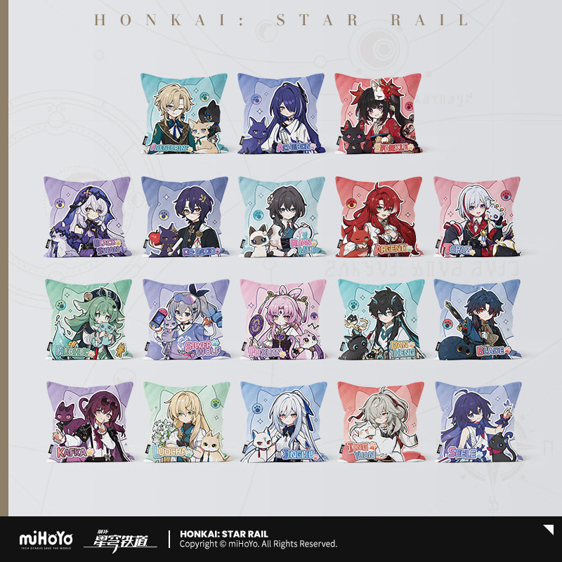 Honkai: Star Rail Square Pillow Little Kitten Series