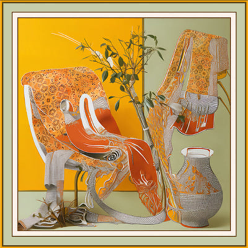 Harmony & Prosperity Square Scarf