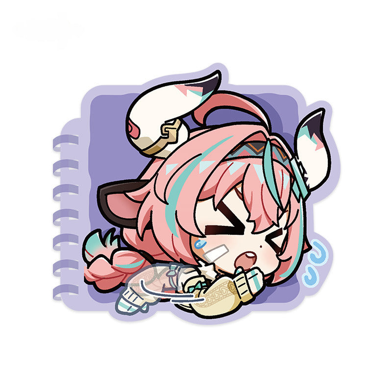 Genshin Impact Chibi Emoticon Spiral Notepad