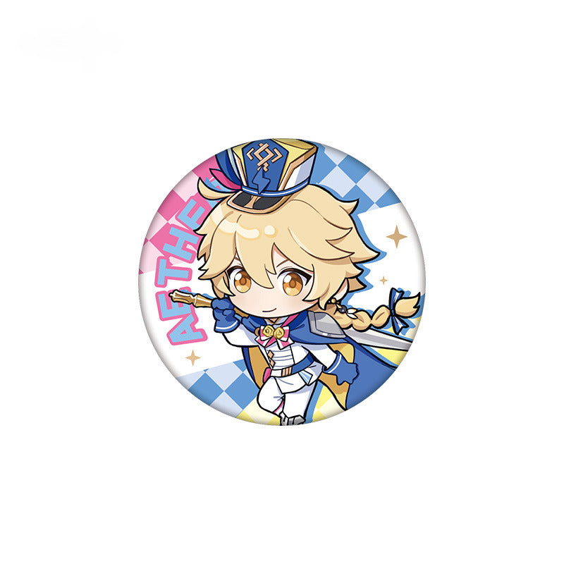 Genshin Impact Badges Pillow Acrylic Pendant 2023 Offline Exhibition Series