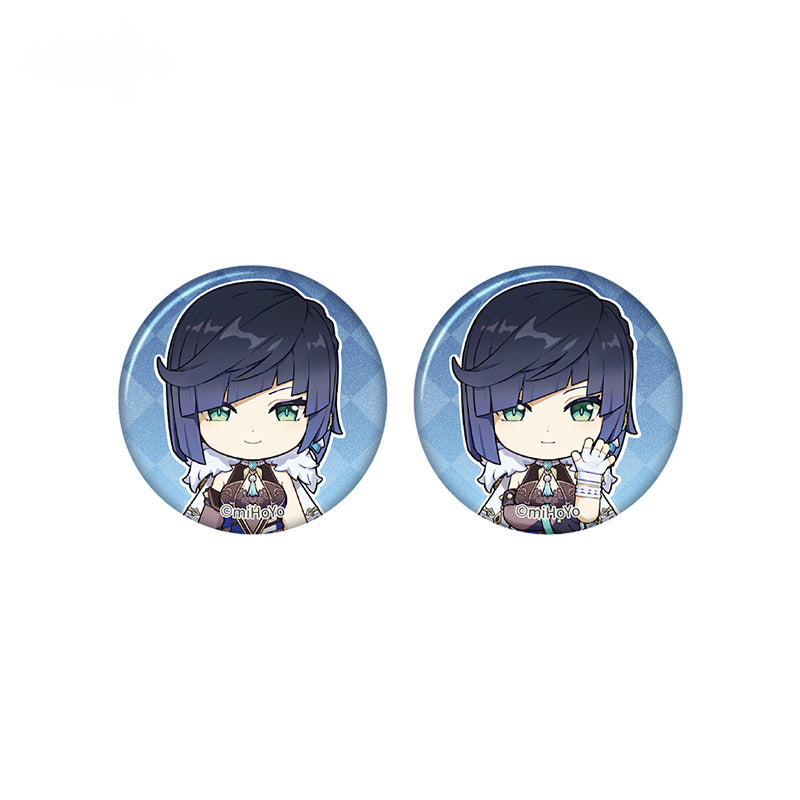 Genshin Impact Mini Badge Set Taking Pictures Recounting Good Times Series