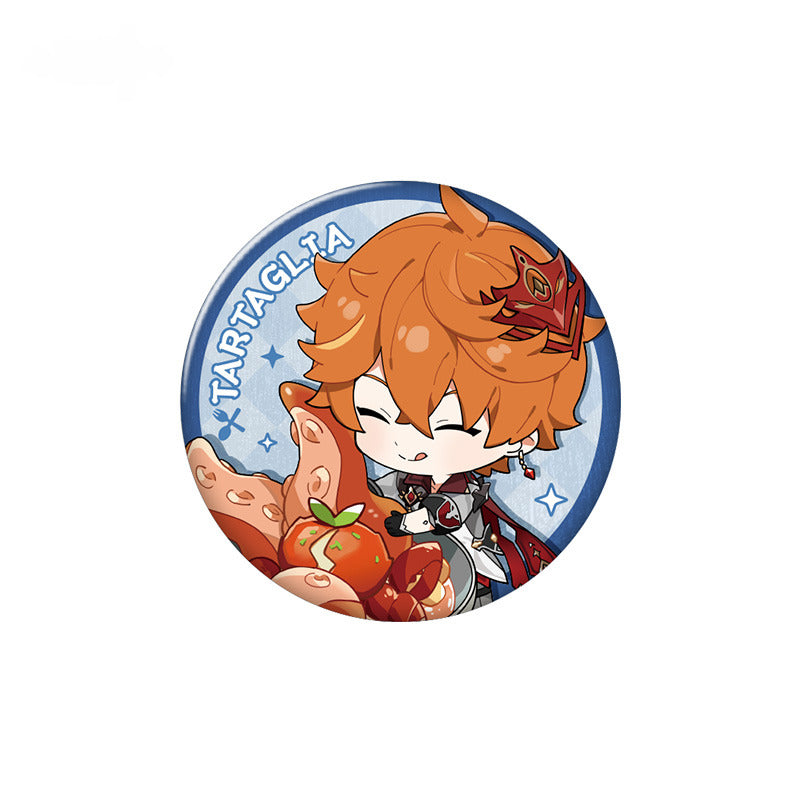 Genshin Impact Character Badge Yummy Party Theme