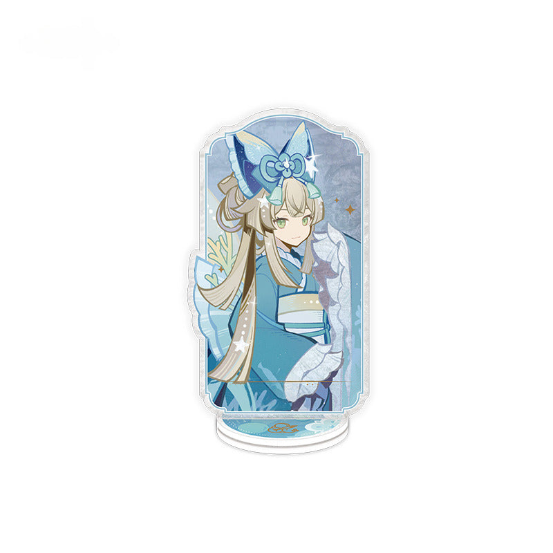 Genshin Impact Badge Standee Jinsho no Yosegaki Theme Series