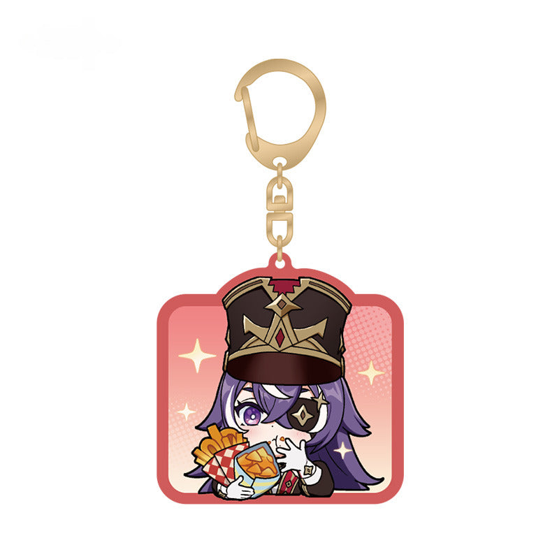 Genshin Impact Acrylic Pendant Q Version Emoticon Series