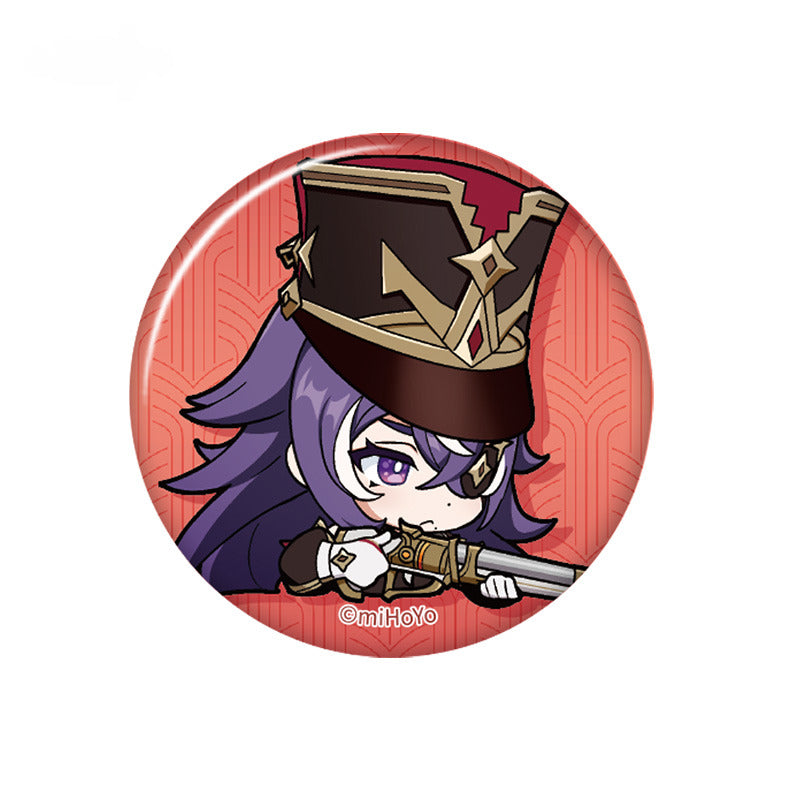Genshin Impact Badge Q Version Emoticon Series