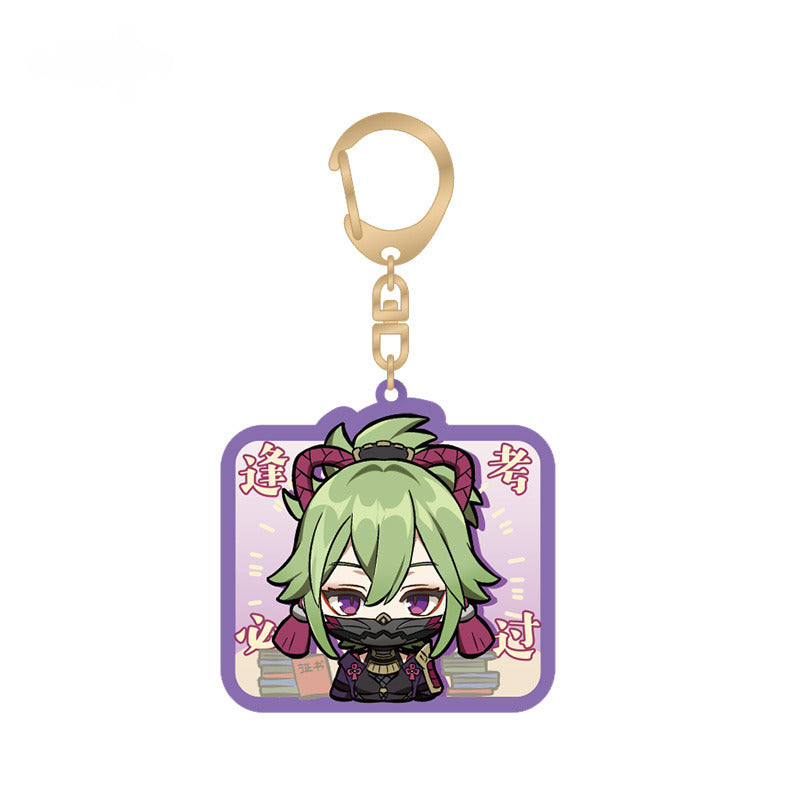 Genshin Impact Acrylic Pendant Inazuma City Q Version Emoji Themed Series